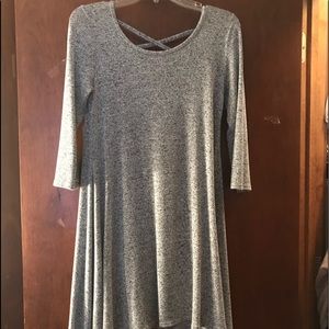 Grey long sleeve dress